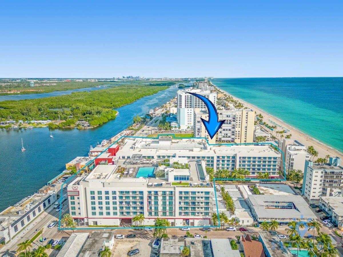 Rooftop Pool & Hot Tub - Gym - Hollywood Beach 외부 사진