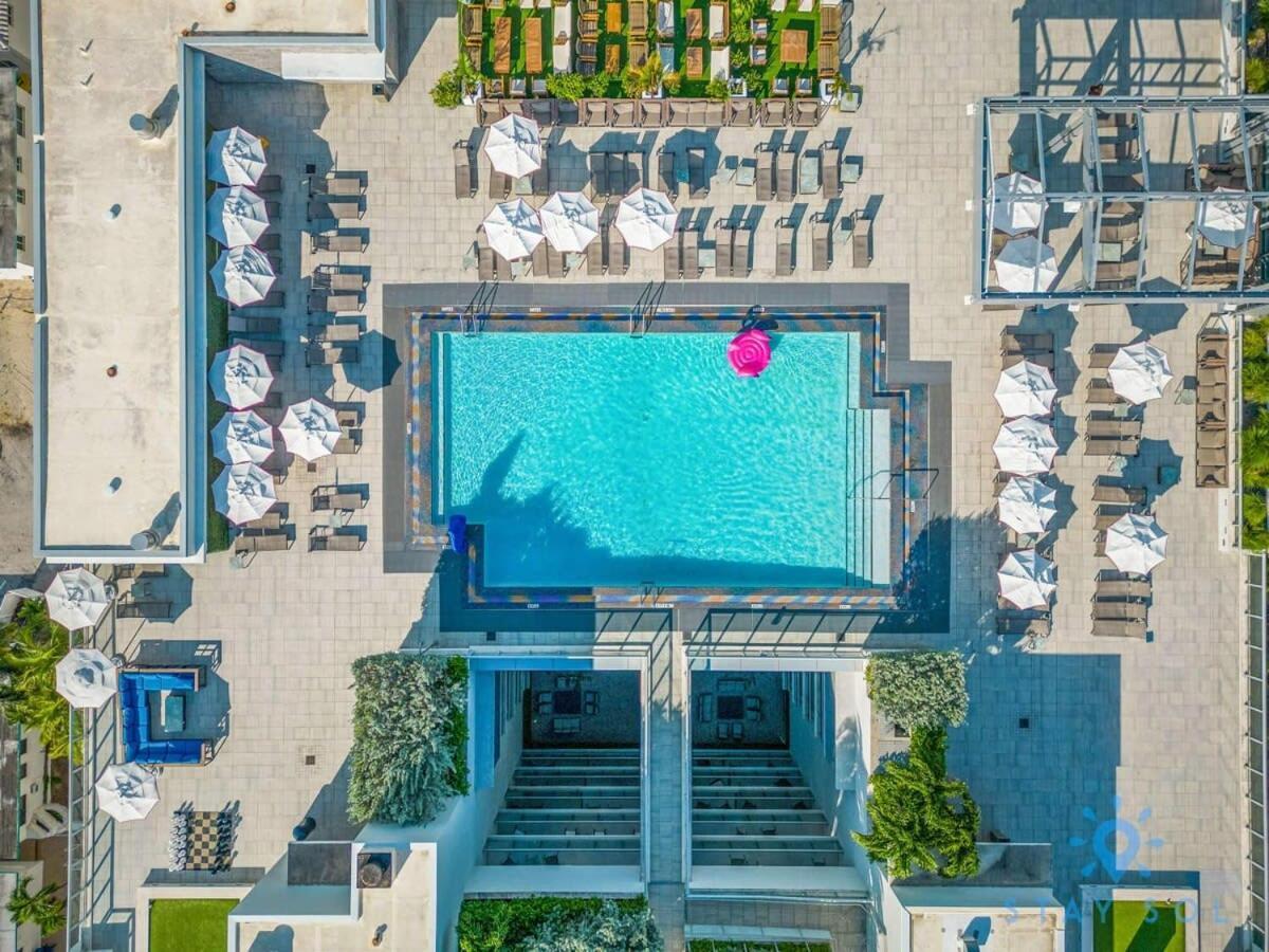 Rooftop Pool & Hot Tub - Gym - Hollywood Beach 외부 사진